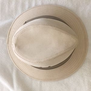 Men's Golden Gate Hat Co Beige Canvas Fedora 6 1/2